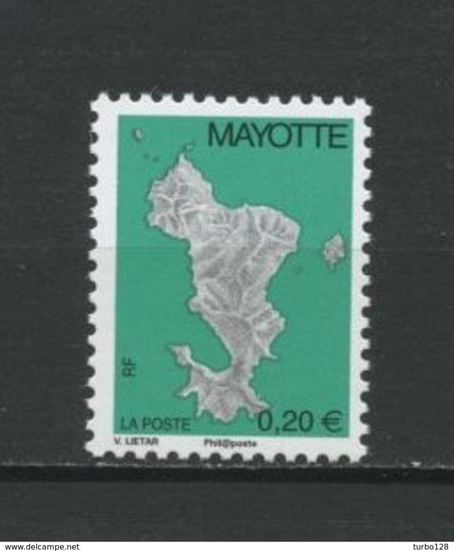 ... RARE... MAYOTTE 2004 N° 160A ** Cote MICHEL 300 &euro; Neuf MNH LUXE Carte De L'île Philaposte - Ongebruikt