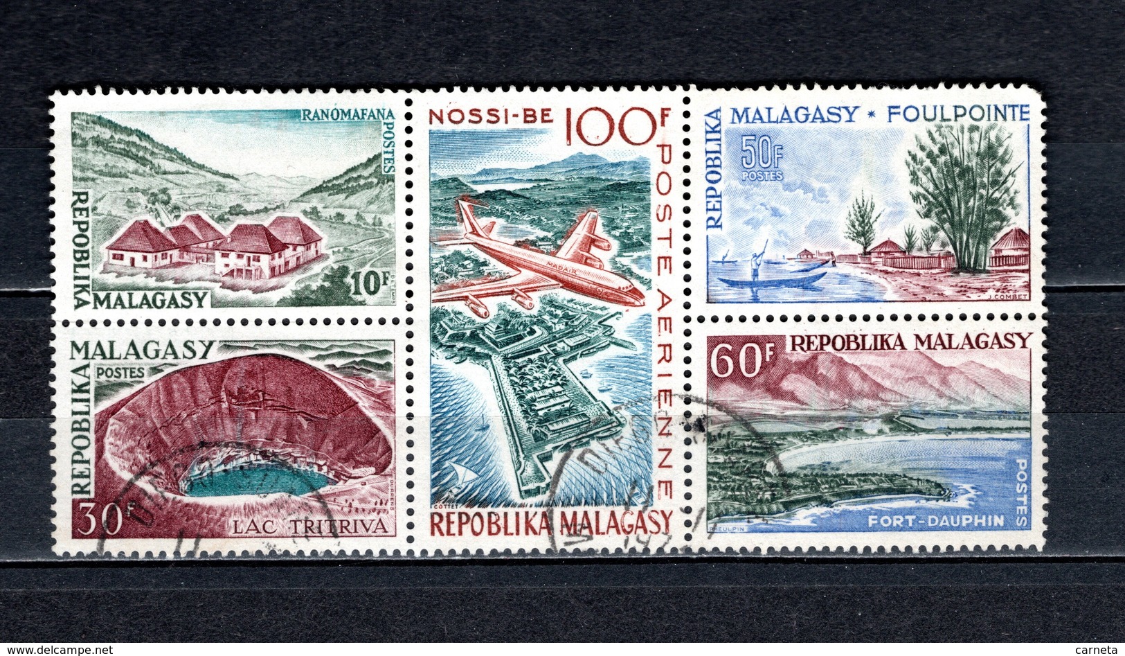 MADAGASCAR   BLOC  N° 1  OBLITERE   COTE 6.00€  EXPOSITION PHILATELIQUE  VOIR DESCRIPTION - Madagascar (1960-...)