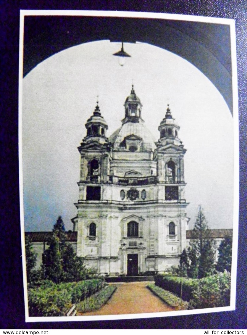 Card Carte Karte Lithuania Kaunas 1956 Pazaislis Church - Litauen