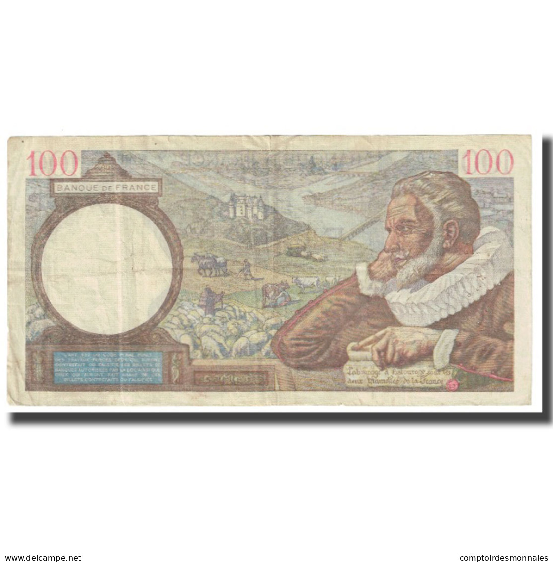 France, 100 Francs, Sully, 1940, P. Rousseau And R. Favre-Gilly, 1940-04-18 - 100 F 1939-1942 ''Sully''