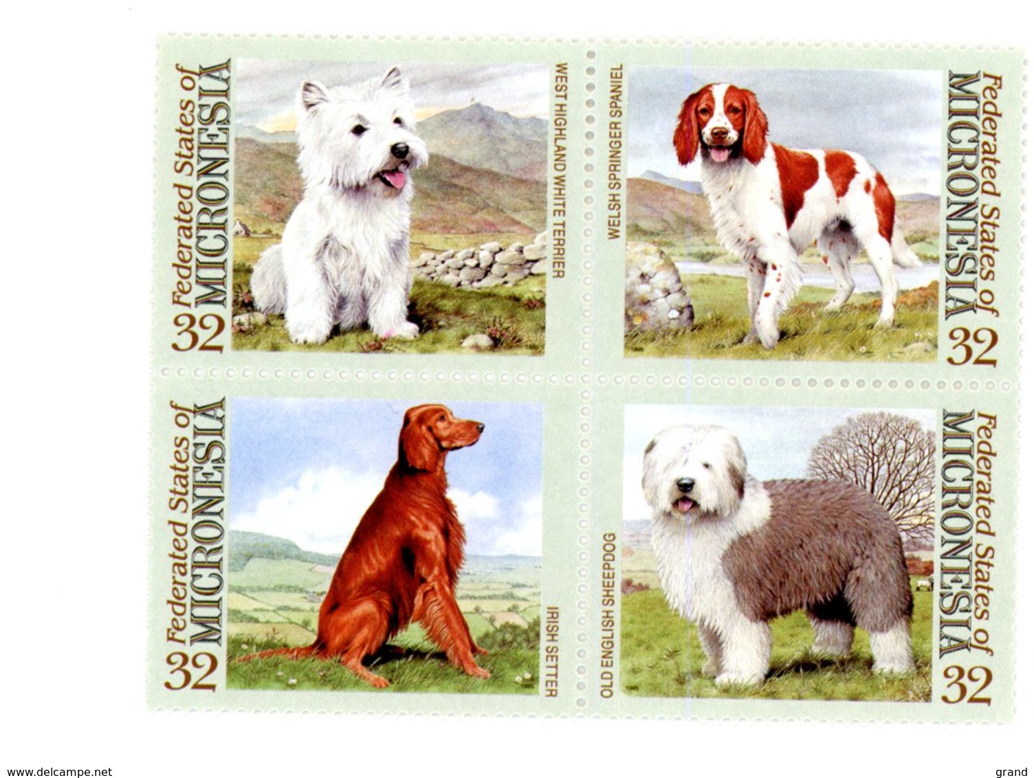 Micronesie 1995-chien De Police Et Autres-YT 344/7+431***MNH - Chiens