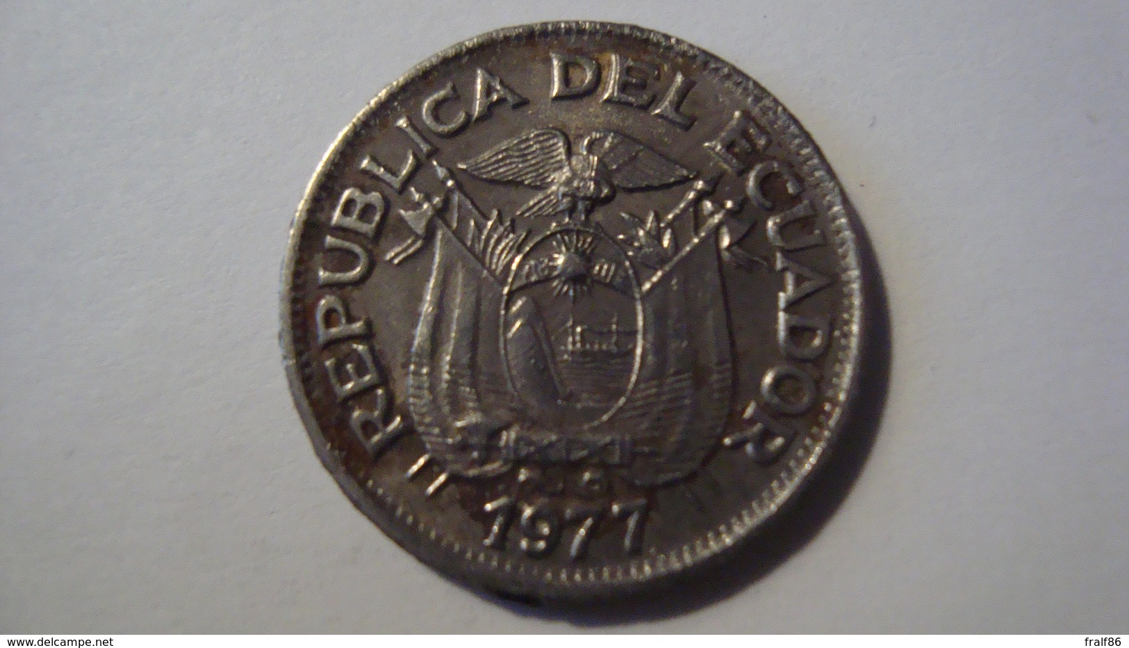 MONNAIE EQUATEUR 50 CENTAVOS 1977 - Ecuador