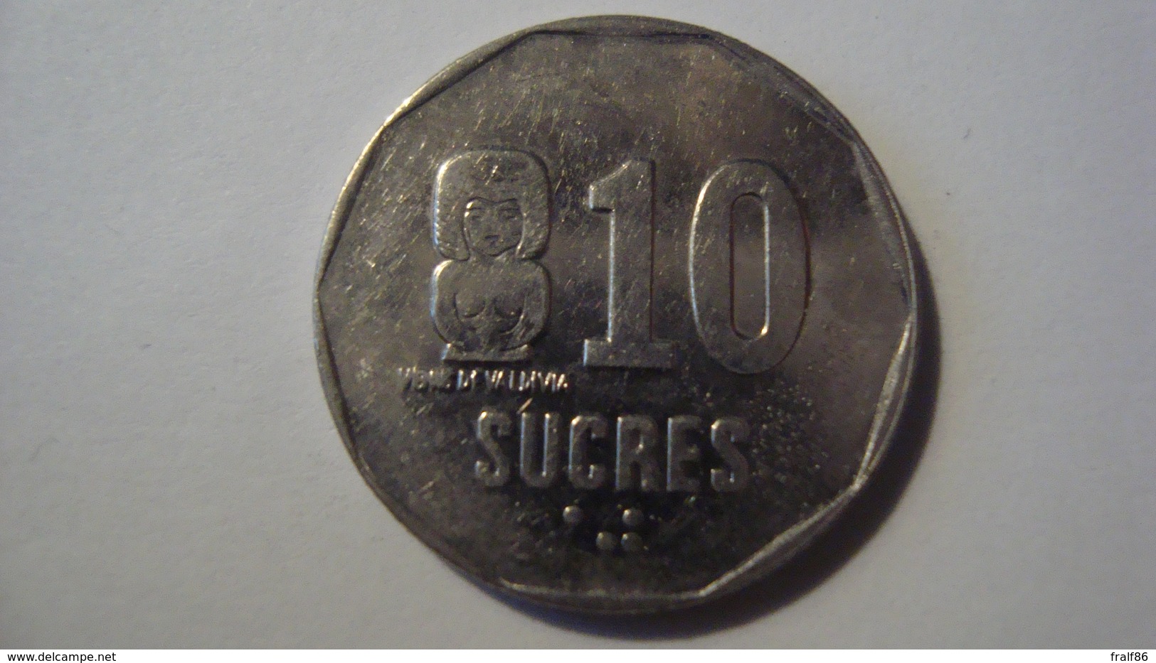 MONNAIE EQUATEUR 10 SUCRES 1991 - Ecuador