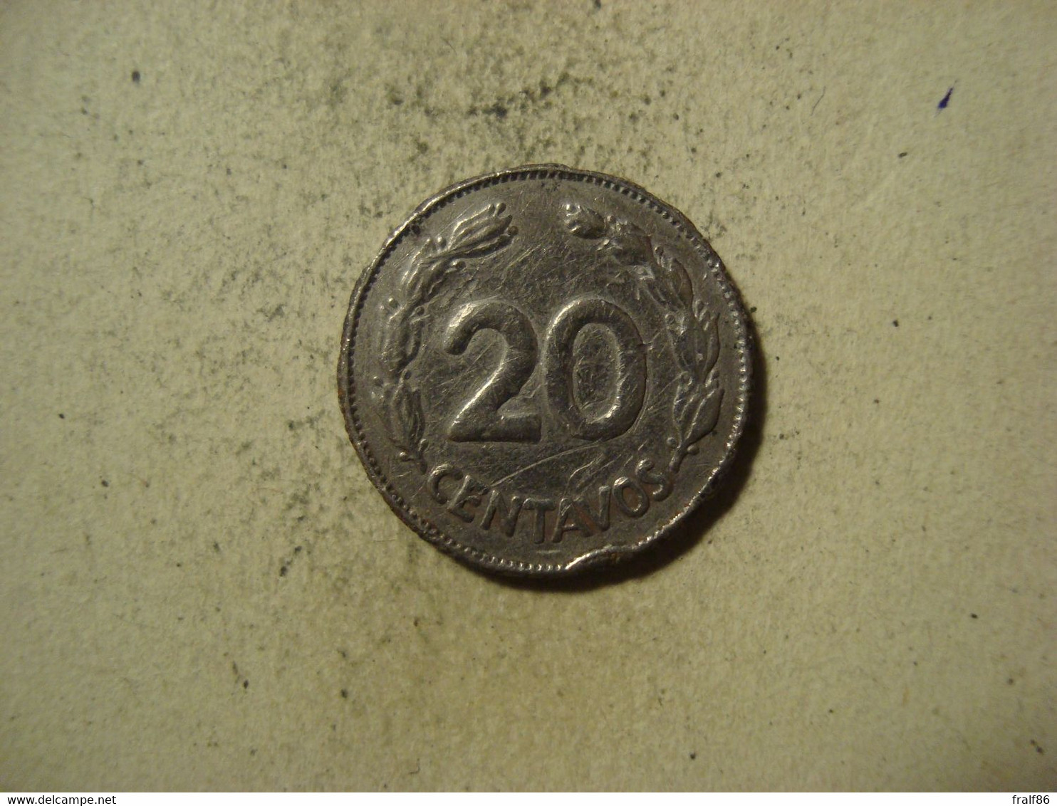 MONNAIE EQUATEUR 20 CENTAVOS 1959 - Ecuador