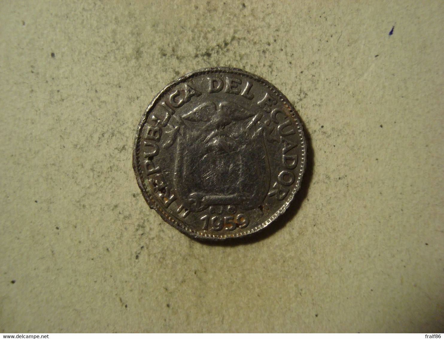 MONNAIE EQUATEUR 20 CENTAVOS 1959 - Ecuador