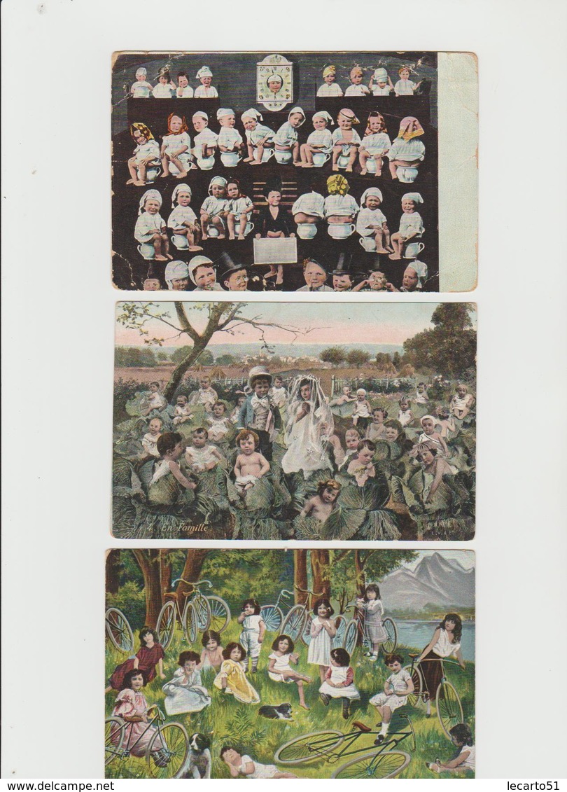 LOT 24 CARTES SUR LES BEBES - Gruppi Di Bambini & Famiglie