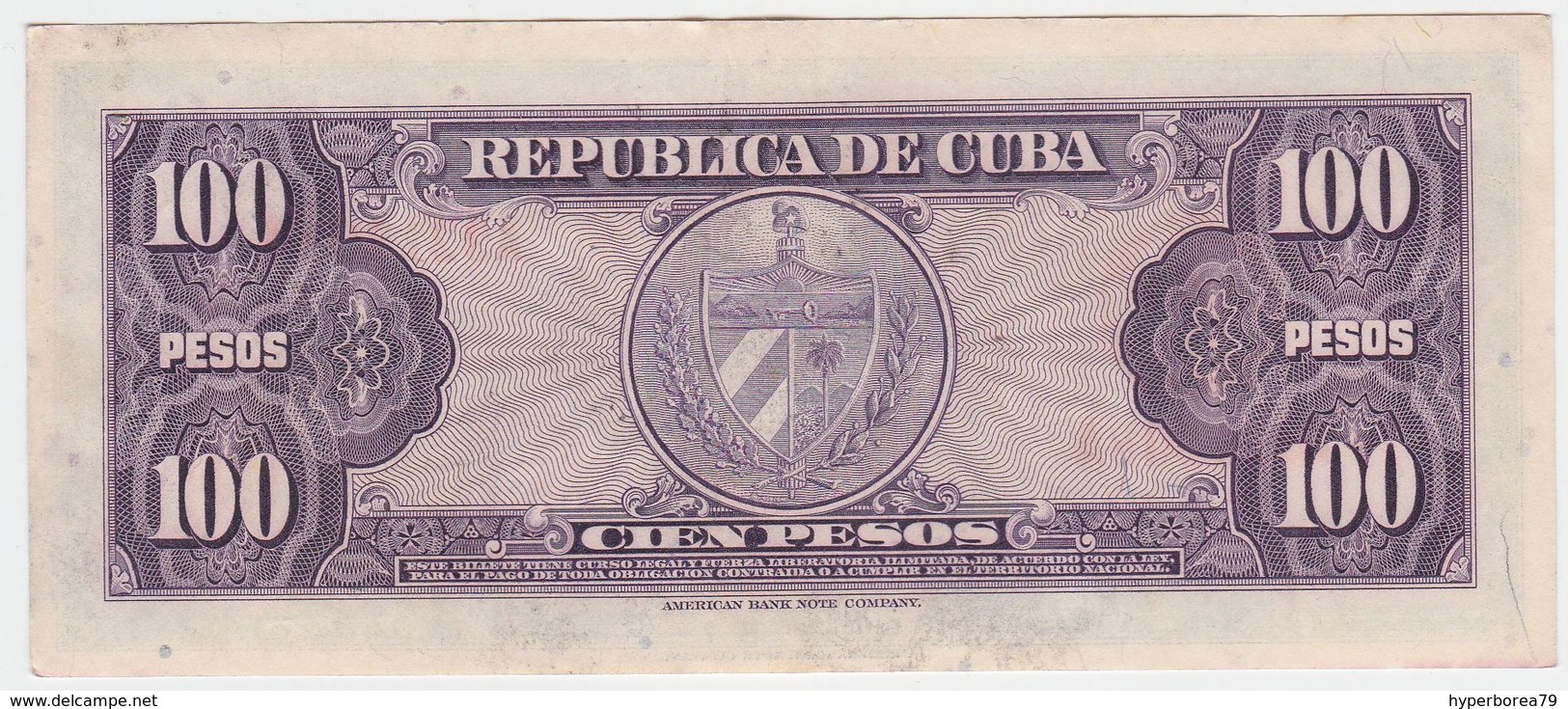 Cuba P 82 A - 100 Pesos 1950 - AUNC - Cuba