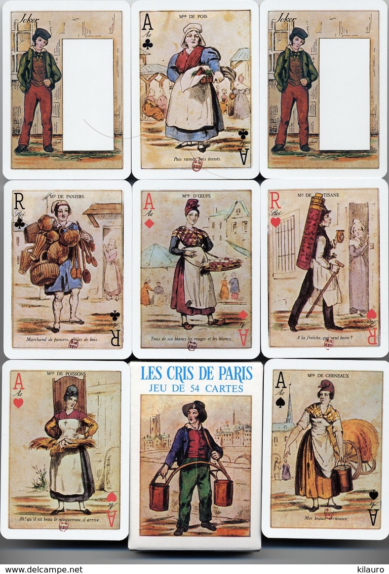 Les Cris De Paris  Jeux De 54 Cartes A Jouer Jeu - Joker Playing Cards - 54 Cartes