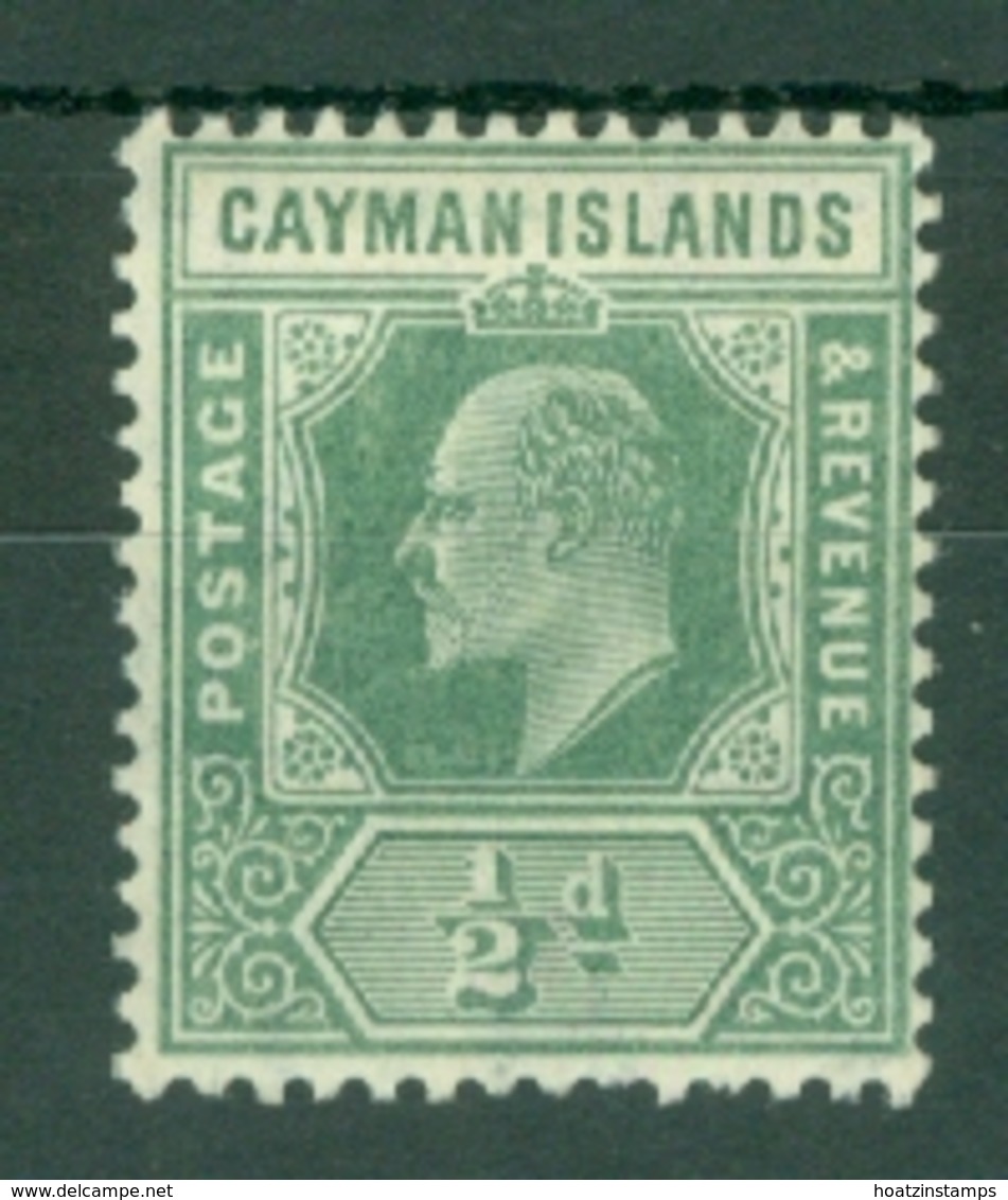 Cayman Islands: 1907/09   Edward   SG25   ½d   MH - Cayman Islands