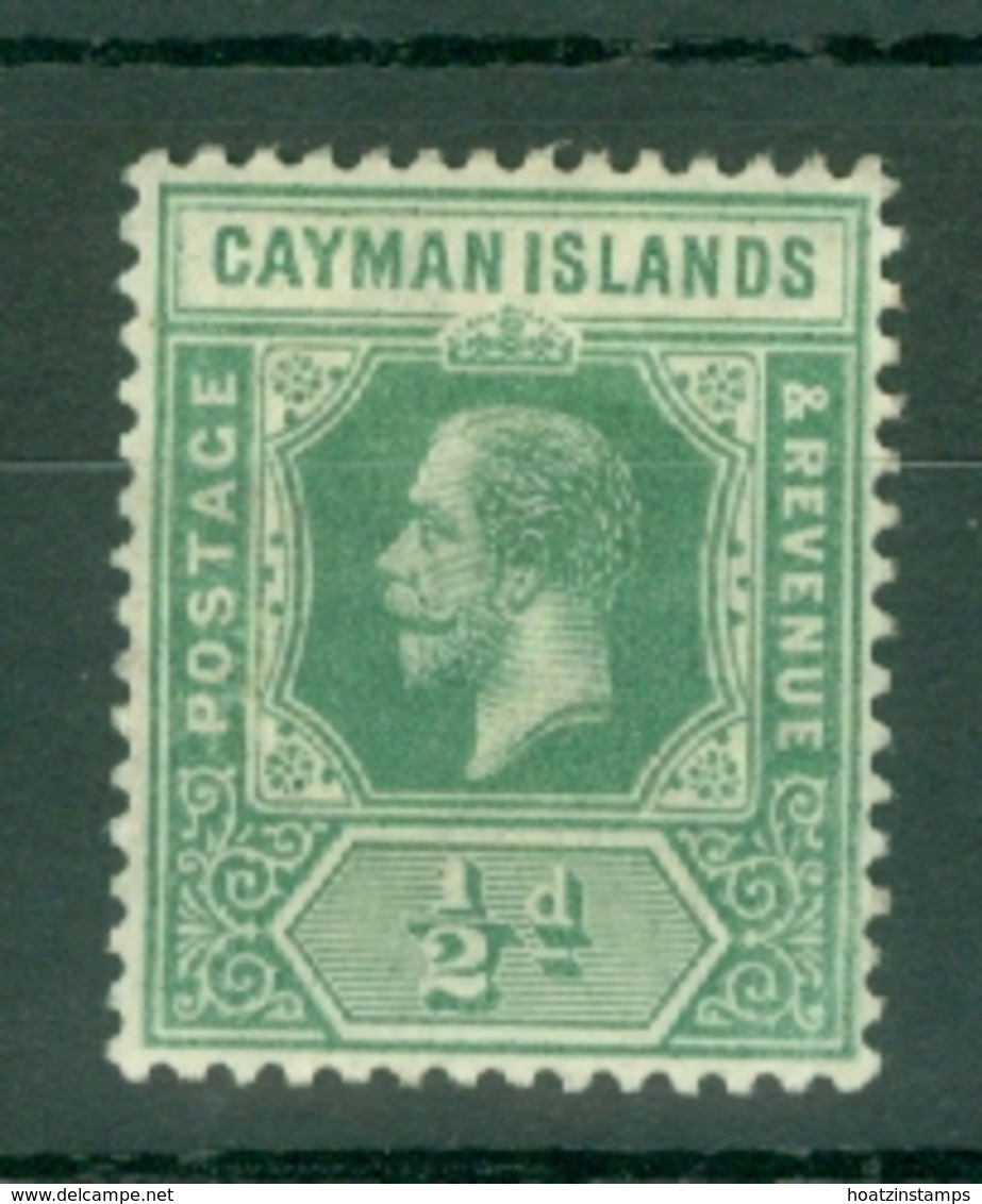 Cayman Islands: 1912/20   KGV    SG41   ½d    MH - Cayman Islands