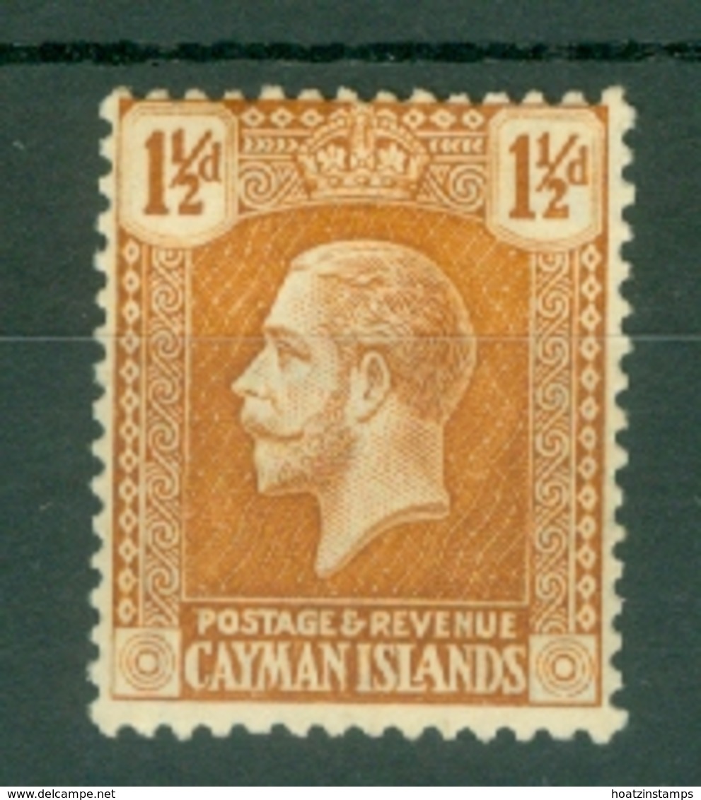 Cayman Islands: 1921/26   KGV    SG72   1½d    MH - Cayman Islands
