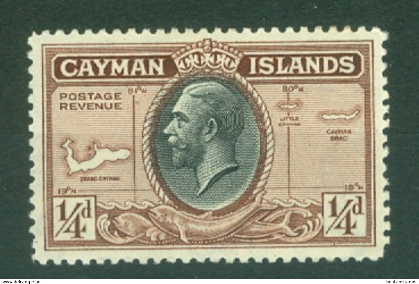 Cayman Islands: 1935   KGV - Pictorial   SG96   ¼d     MH - Cayman Islands