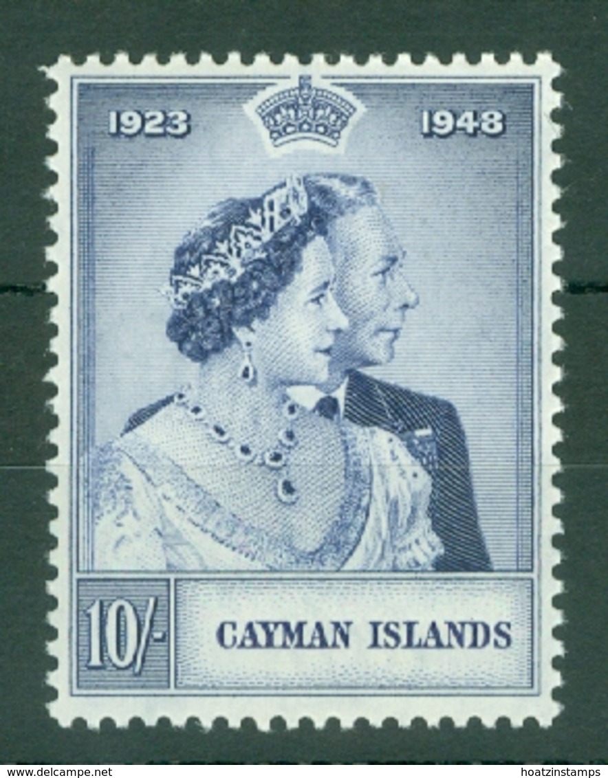 Cayman Islands: 1948   Royal Silver Wedding   SG130   10/-   MH - Cayman (Isole)