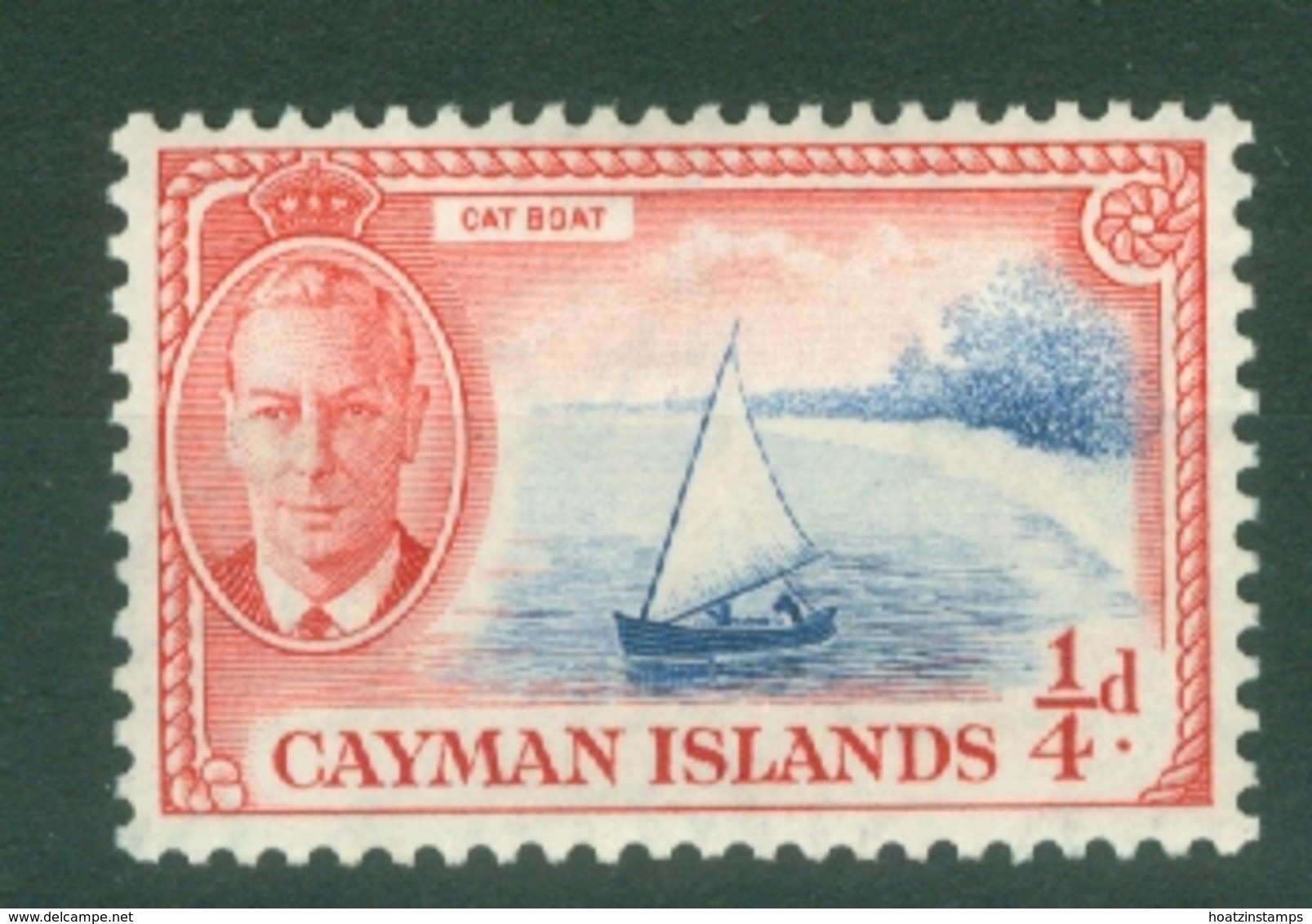 Cayman Islands: 1950   KGVI   SG135   ¼d   MNH - Cayman (Isole)