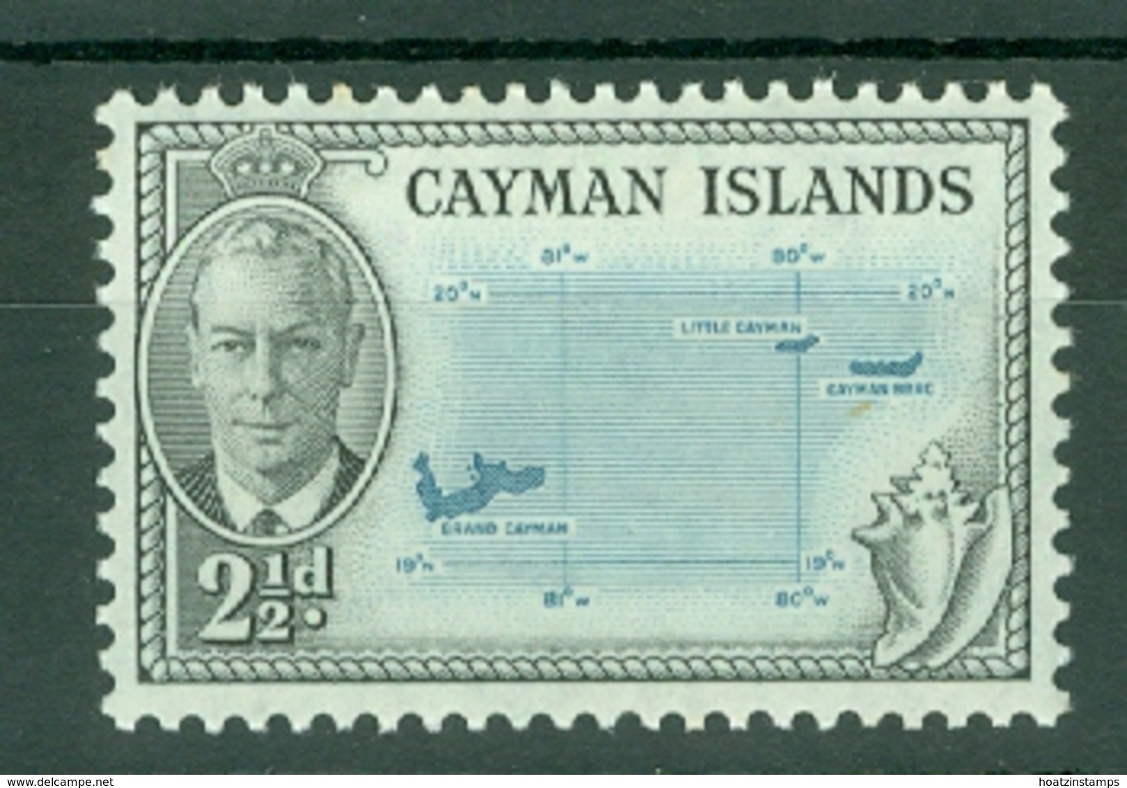 Cayman Islands: 1950   KGVI   SG140   2½d   MNH - Cayman Islands