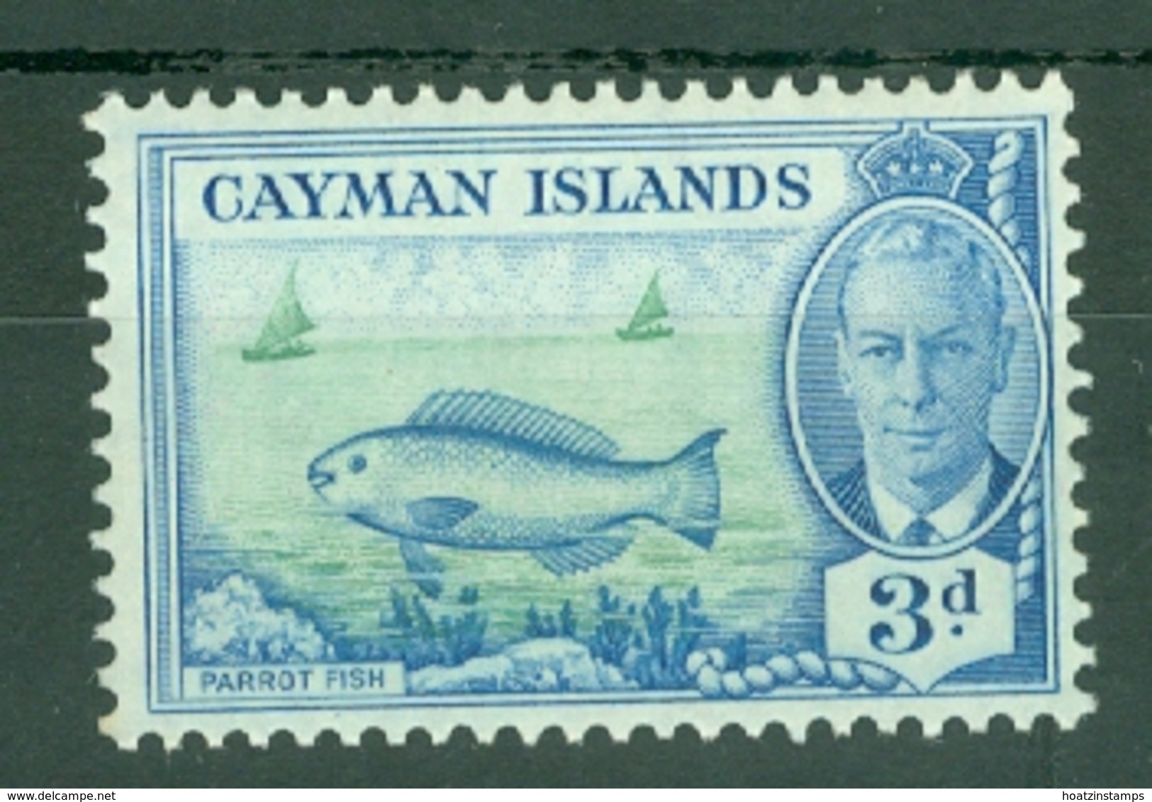 Cayman Islands: 1950   KGVI   SG141   3d   MNH - Cayman Islands