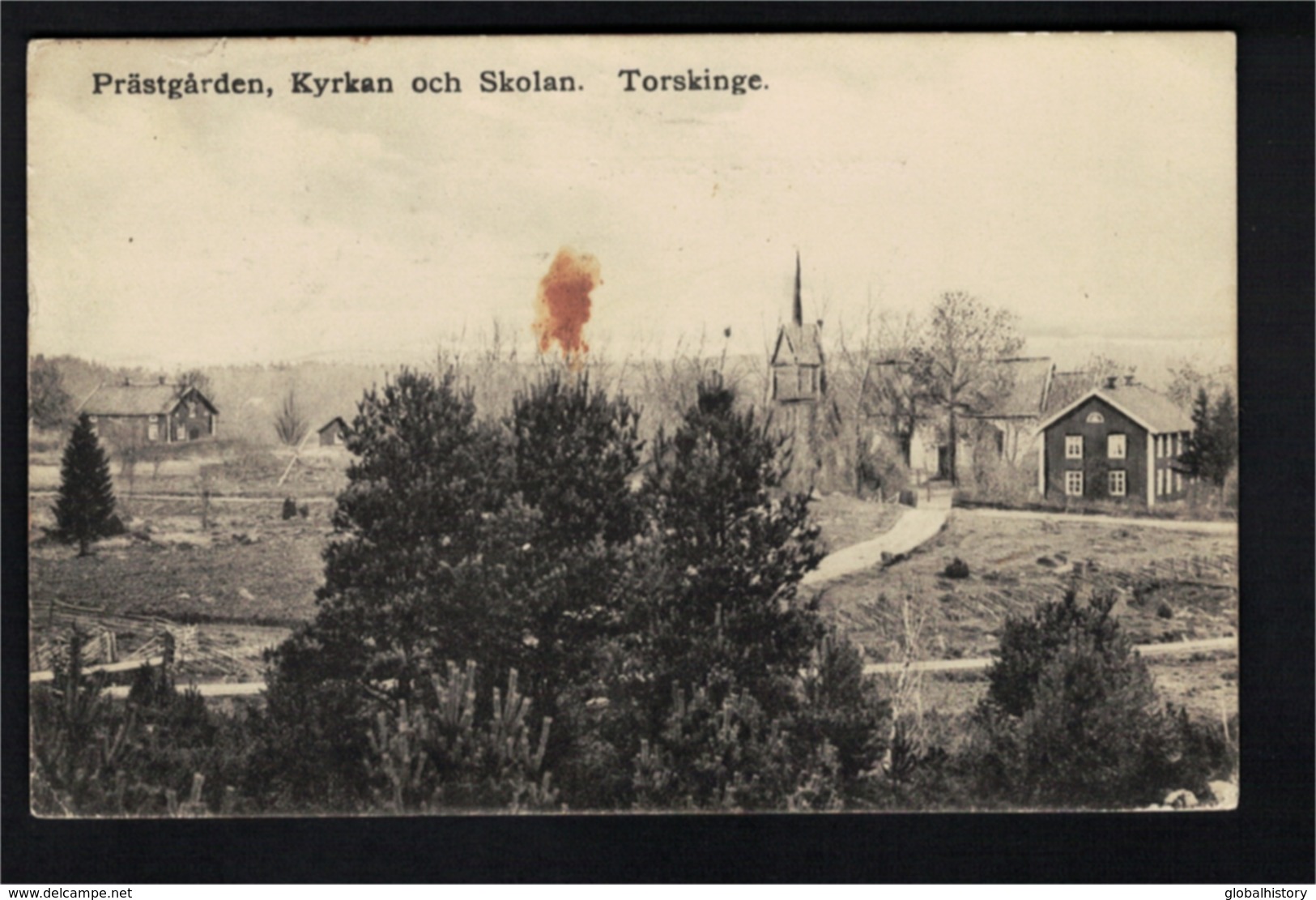 DE2880 - SWEDEN - PRÄSTGARDEN - KYRKAN OCH SKOLAN - TORSKINGE - Suecia