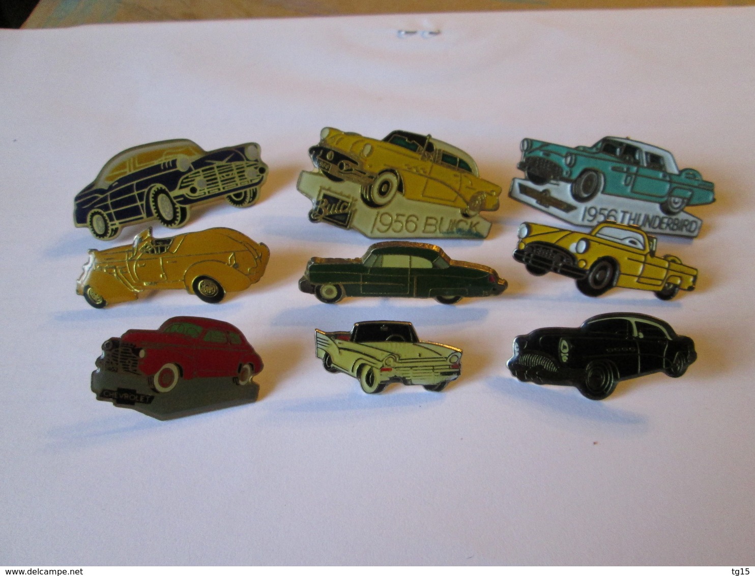 PIN'S   Lot  9  VOITURES AMERICAINES - Andere & Zonder Classificatie