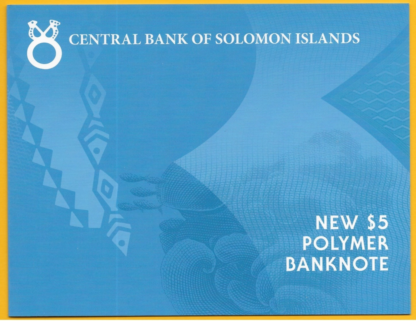 Solomon Islands 5 Dollars P-new 2019 UNC Polymer Banknote IN FOLDER - Salomons