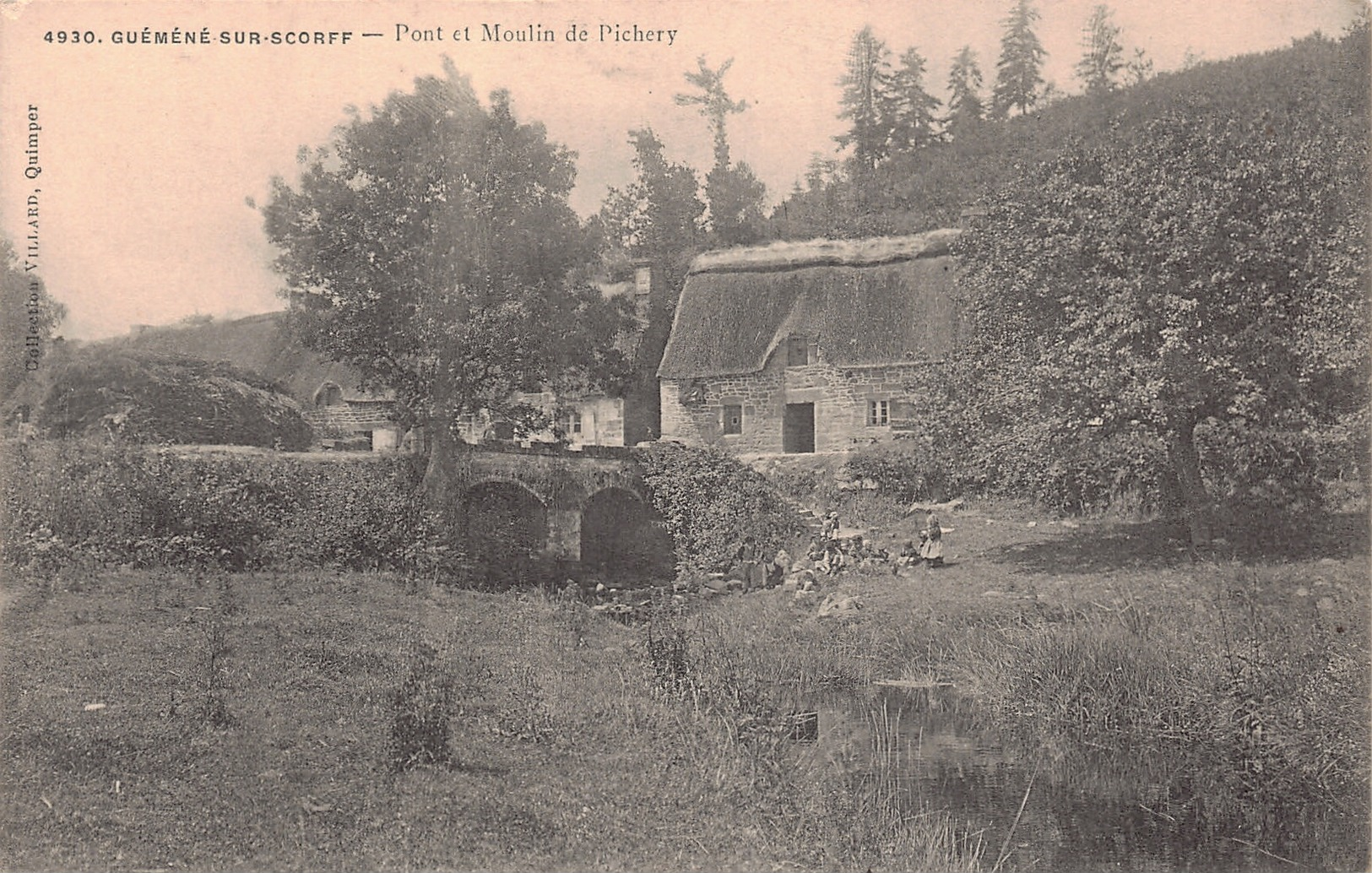 GUEMENE SUR SCORFF - Pont Et Moulin De Pichery  (edts Villard ) - Guemene Sur Scorff