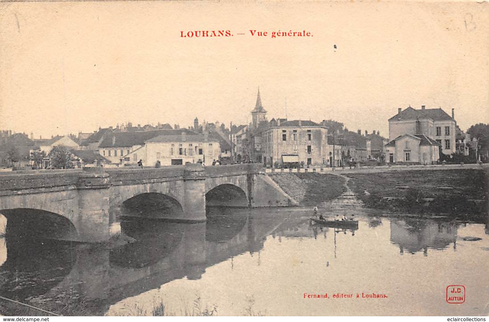Louhans       71      Le Pont Et Vue Générale     3       (voir Scan) - Louhans