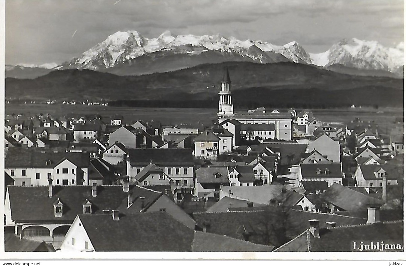 Ljubljana With Mountains - Joegoslavië