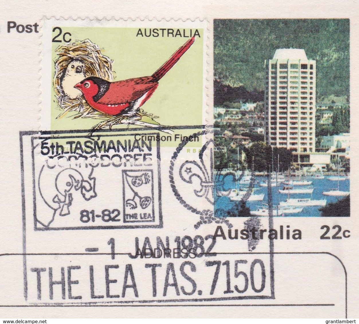Hobart Casino, Tasmania - 5th Tasmanian Corroboree Postmark, 1982 - Hobart