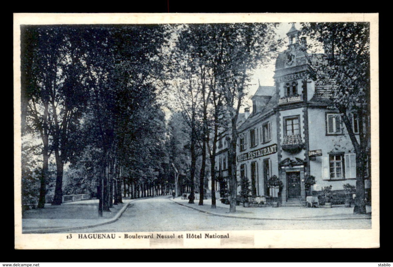 67 - HAGUENAU - BOULEVARD NESSEL ET HOTEL NATIONAL - Haguenau