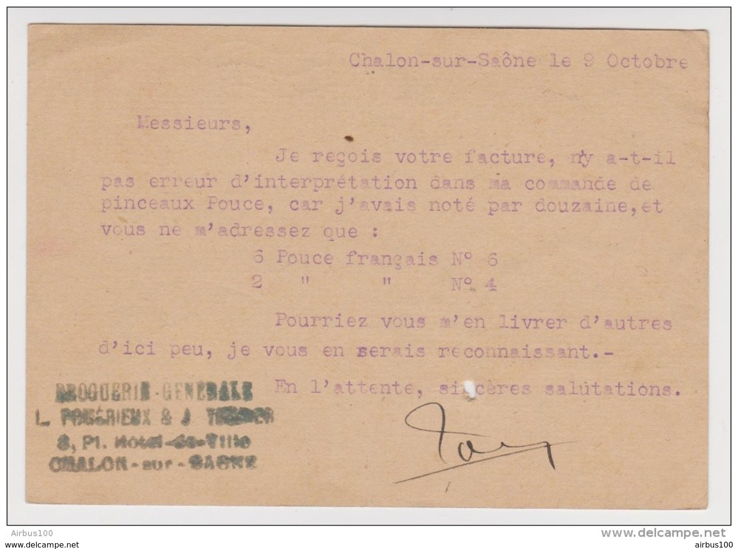 CP ENTIER POSTAL TYPE PÉTAIN 80 C 9 OCTOBRE 1941 CHALON SUR SAONE →PARIS TAMPON DROGUERIE GÉNÉRALE - 2 Scans - - Cartes Postales Types Et TSC (avant 1995)