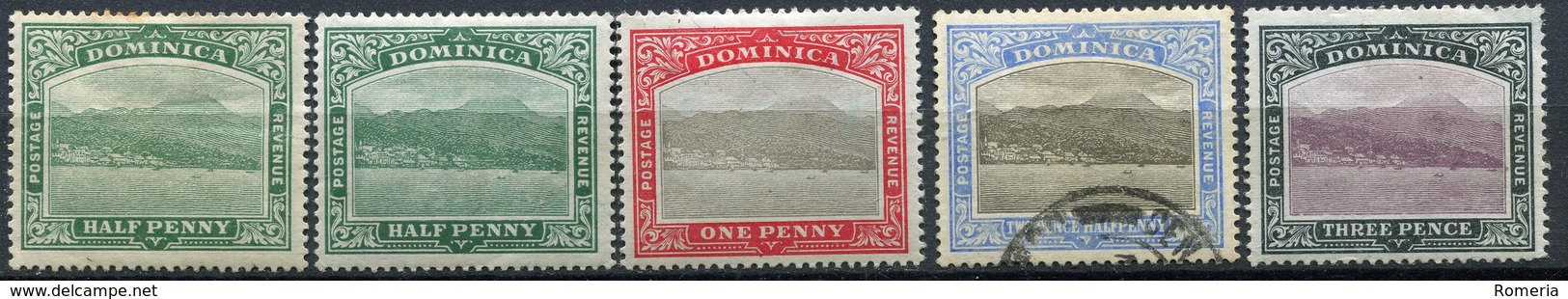 Dominique - 1903 - Yt 25 - 25 - 26 - 28 - 29 - * TC Ou Oblitérés - Dominica (...-1978)