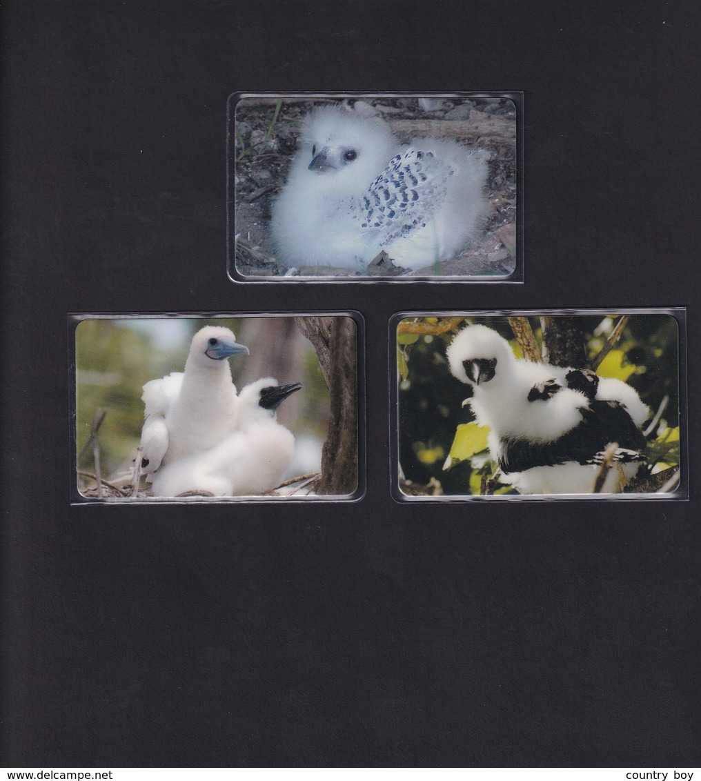 DIEGO GRCIA , DGA-R-05-07 ( 105-107 ) BIRDS SET , MINT , ALL CARDS  CN's.  00006 - Diego-Garcia