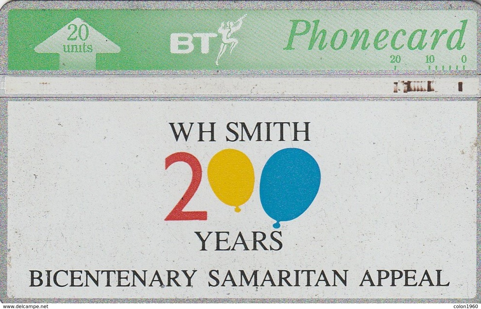 REINO UNIDO. W H Smith - Samaritan Appeal. 20U. 07/1992. 227E. BTA-042. (628) - Otros & Sin Clasificación