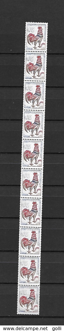 Roulettes - 25c. Coq - Coil Stamps