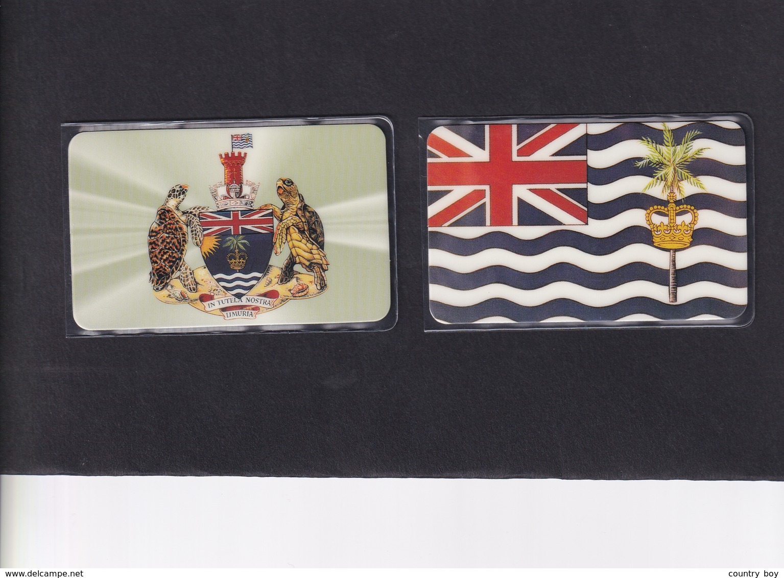 DIEGO GRCIA , DGA-R-19 & 20 , ISLAND FLAG & ISLAND CREST , MINT , CN's  00004 - Diego-Garcia