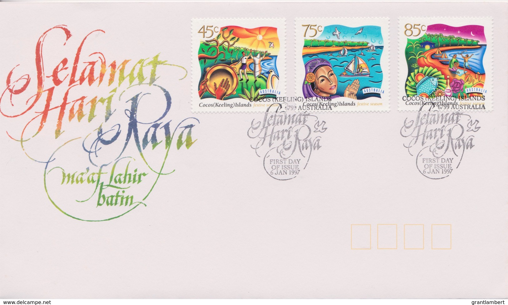 Cocos Islands 1997 Festive Season FDC - Cocos (Keeling) Islands