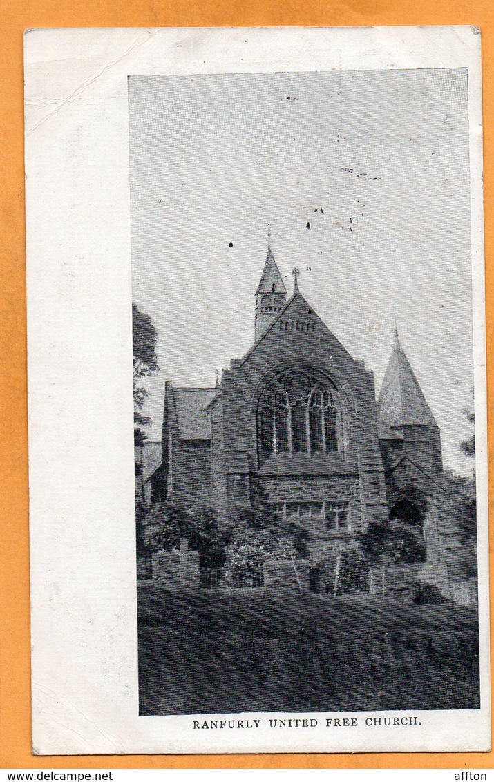 Ranfurly UK 1904 Postcard - Renfrewshire