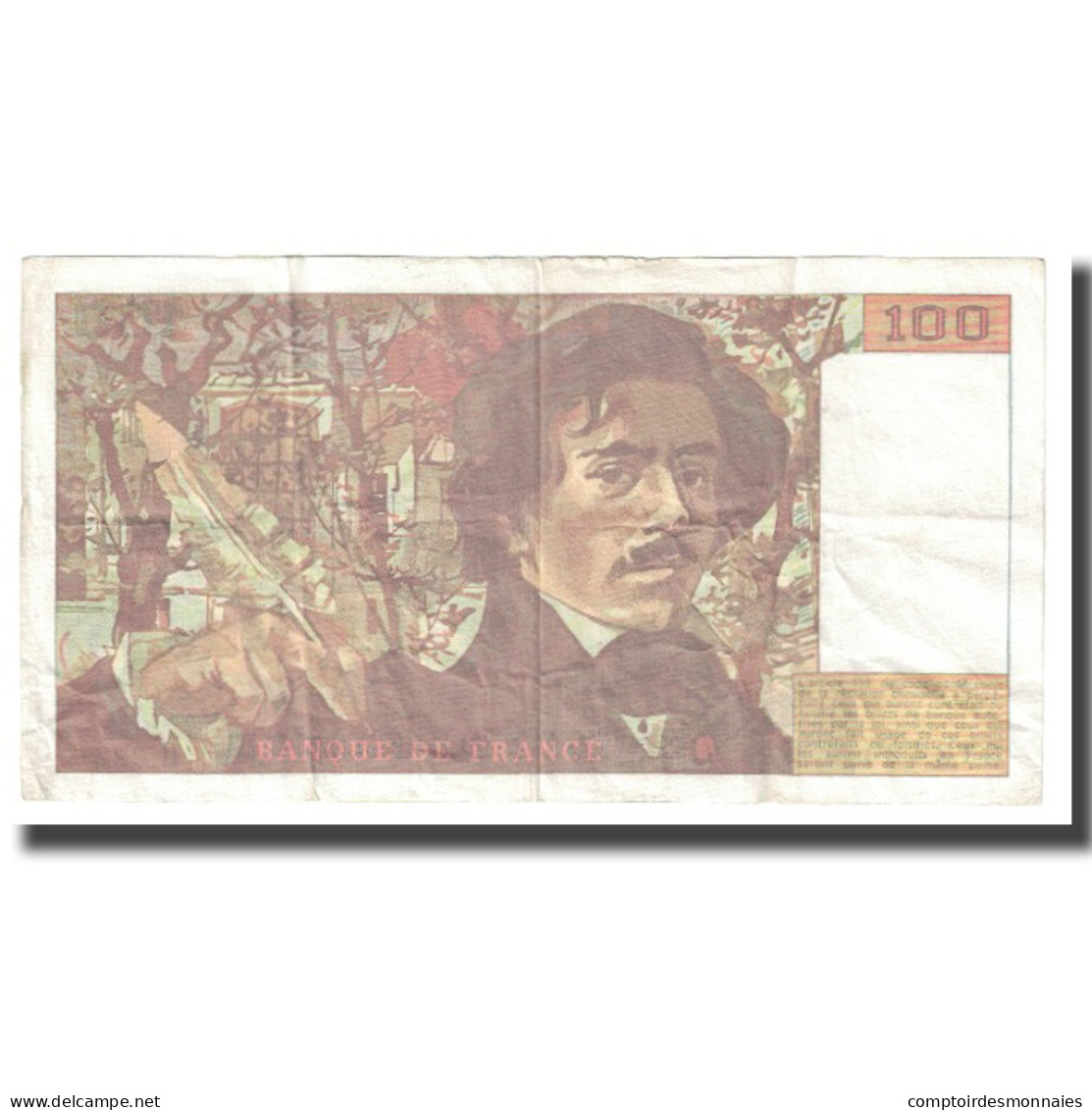 France, 100 Francs, Delacroix, 1993, BRUNEEL, BONARDIN, VIGIER, TTB - 20 F 1980-1997 ''Debussy''