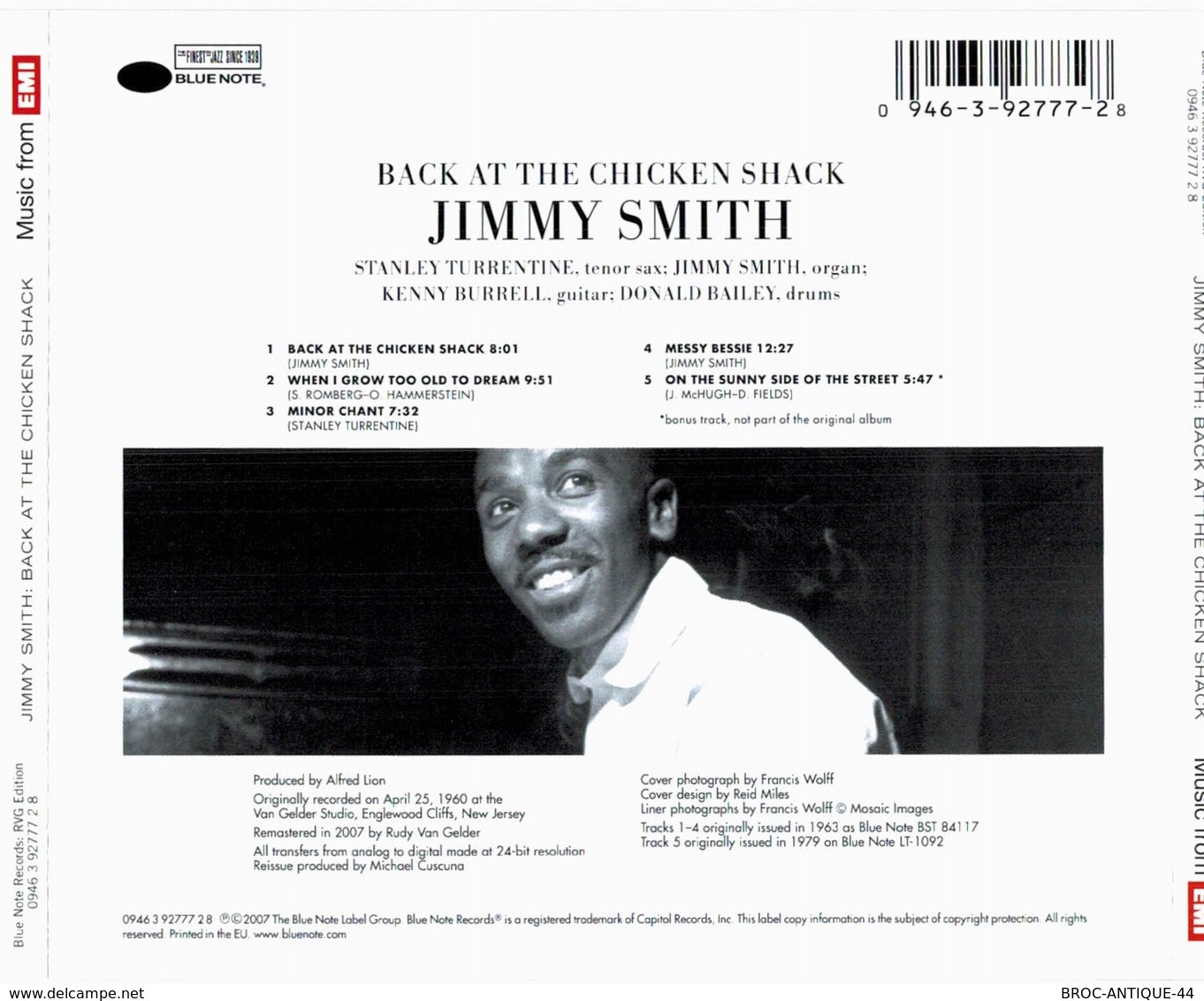 CD N°5298 - THE INCREDIBLE JIMMY SMITH - BACK AT THE CHICKEN SHACK - COMPILATION 16 TITRES - Jazz