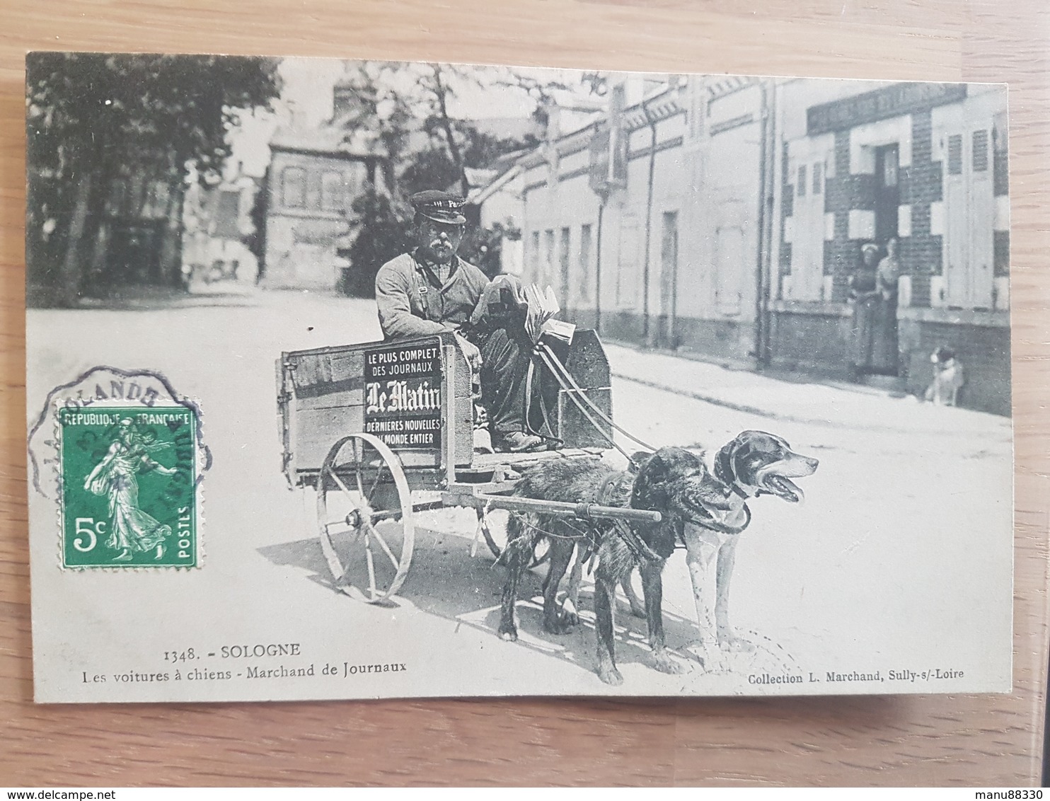 CPA SOLOGNE Les Voitures à Chiens Marchand De Journaux - Autres & Non Classés