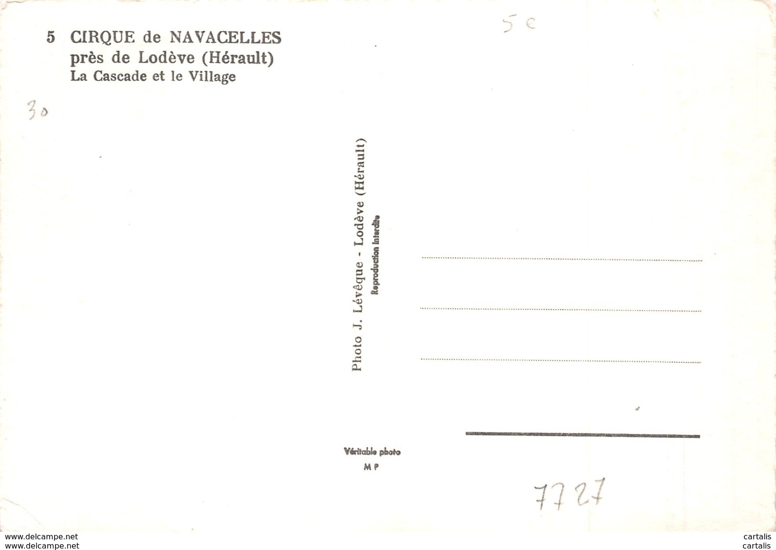 34-CIRQUE DE NAVACELLES-N°C-4339-A/0239 - Sonstige & Ohne Zuordnung