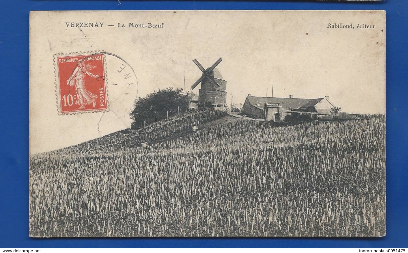 VERZENAY    Mont Boeuf Moulin Et Ferme     écrite En 1911 - Autres & Non Classés