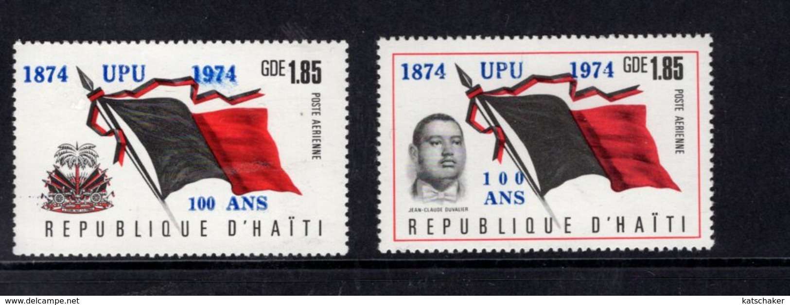 890545810 1974 SCOTT C432 C433 POSTFRIS MINT NEVER HINGED EINWANDFREI (XX) - UNIVERSAL POSTAL UNION - UPU - Haïti