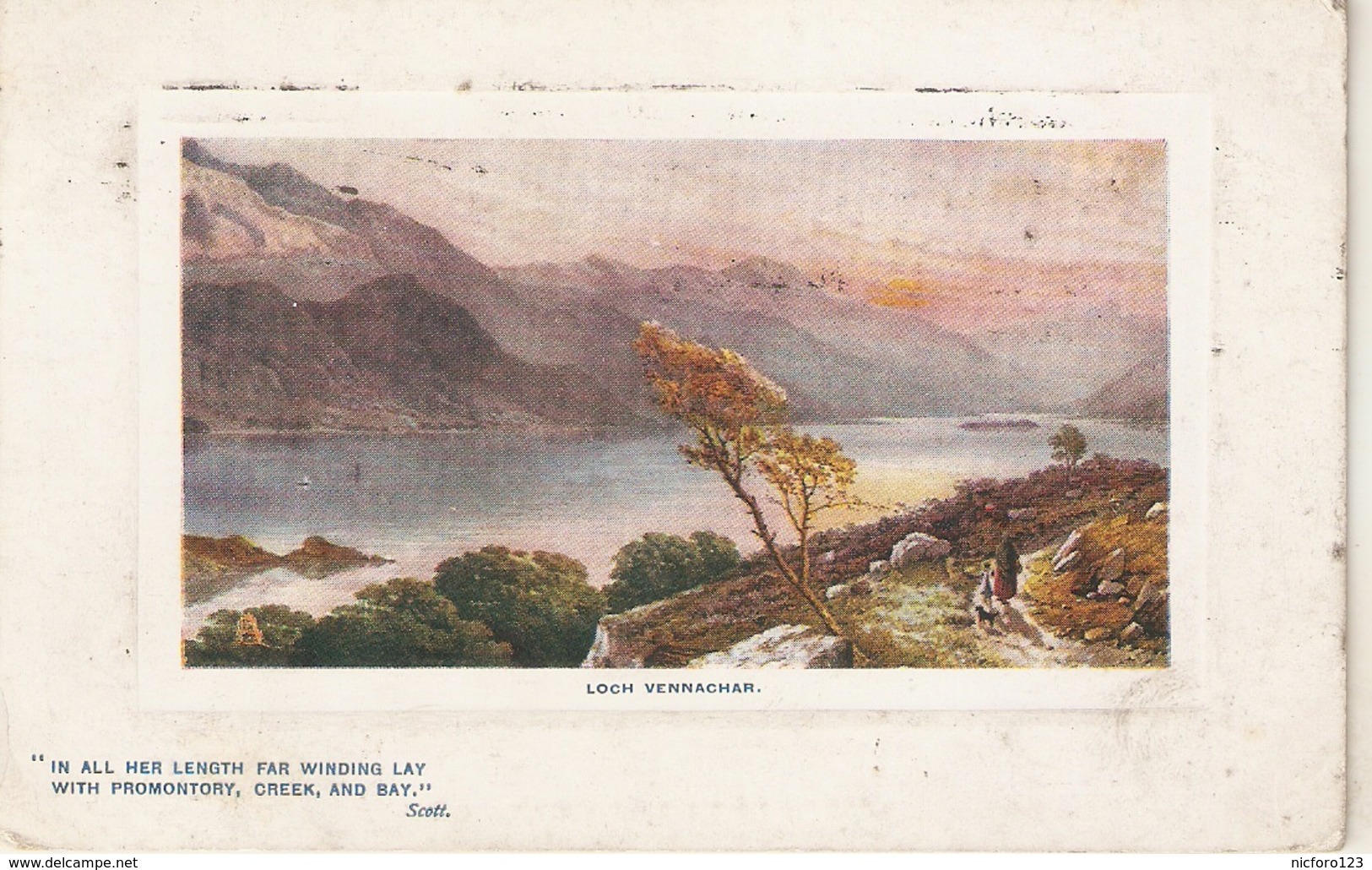 "A..Blair. Scottish Lochs"  Lot Of Five (5) Tuck Oilette Platemarked Ser. PC # 9710 - Tuck, Raphael