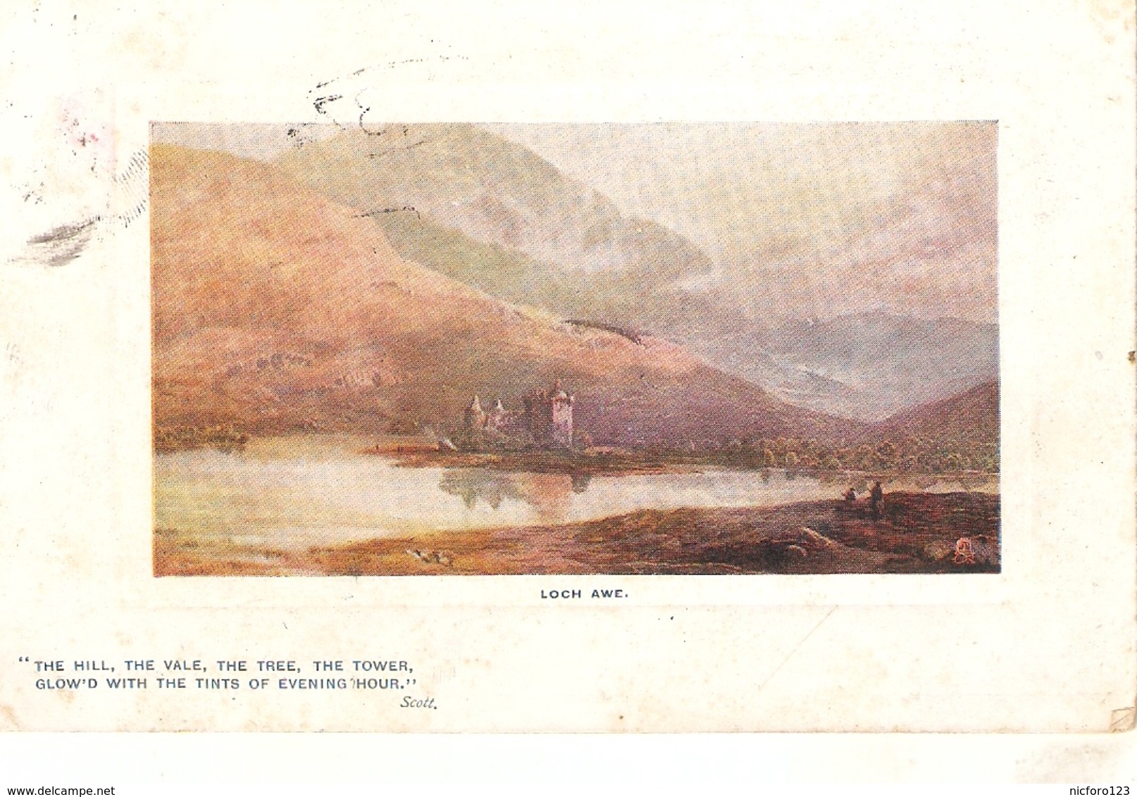 "A..Blair. Scottish Lochs"  Lot Of Five (5) Tuck Oilette Platemarked Ser. PC # 9710 - Tuck, Raphael