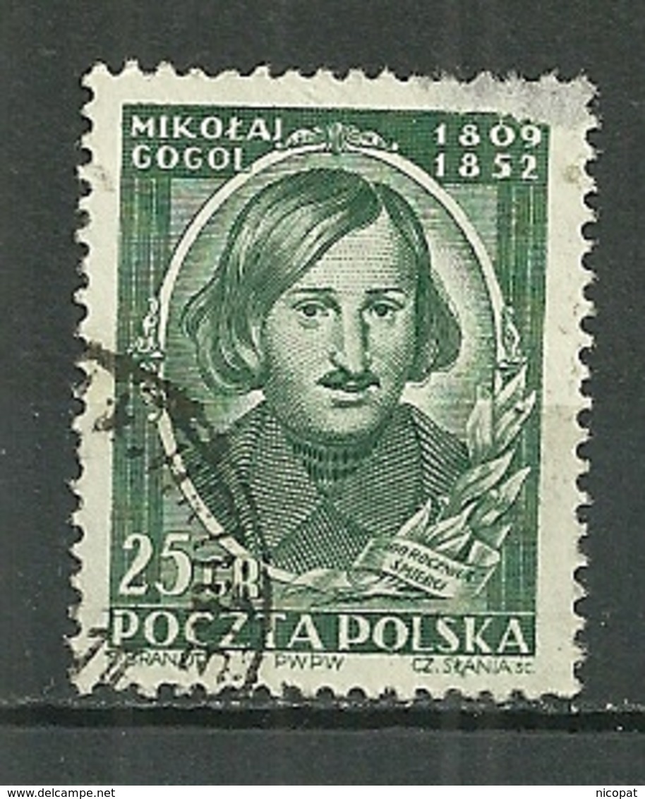 POLAND Oblitéré 647 Poète Russe Nicolas Gogol écrivain Littérature - Gebruikt