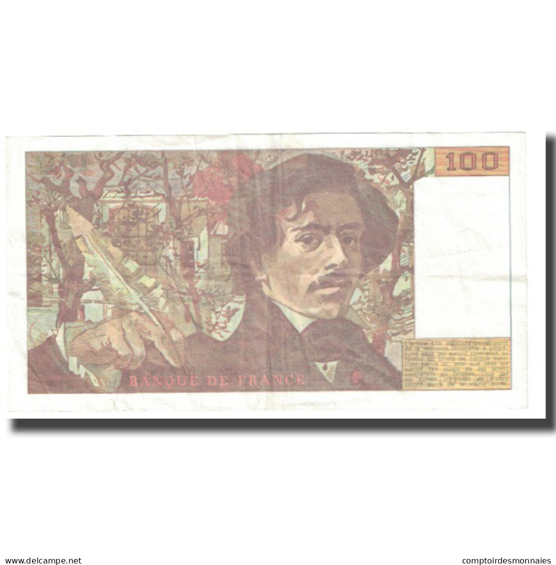 France, 100 Francs, Delacroix, 1993, BRUNEEL, BONARDIN, VIGIER, SUP - 100 F 1978-1995 ''Delacroix''