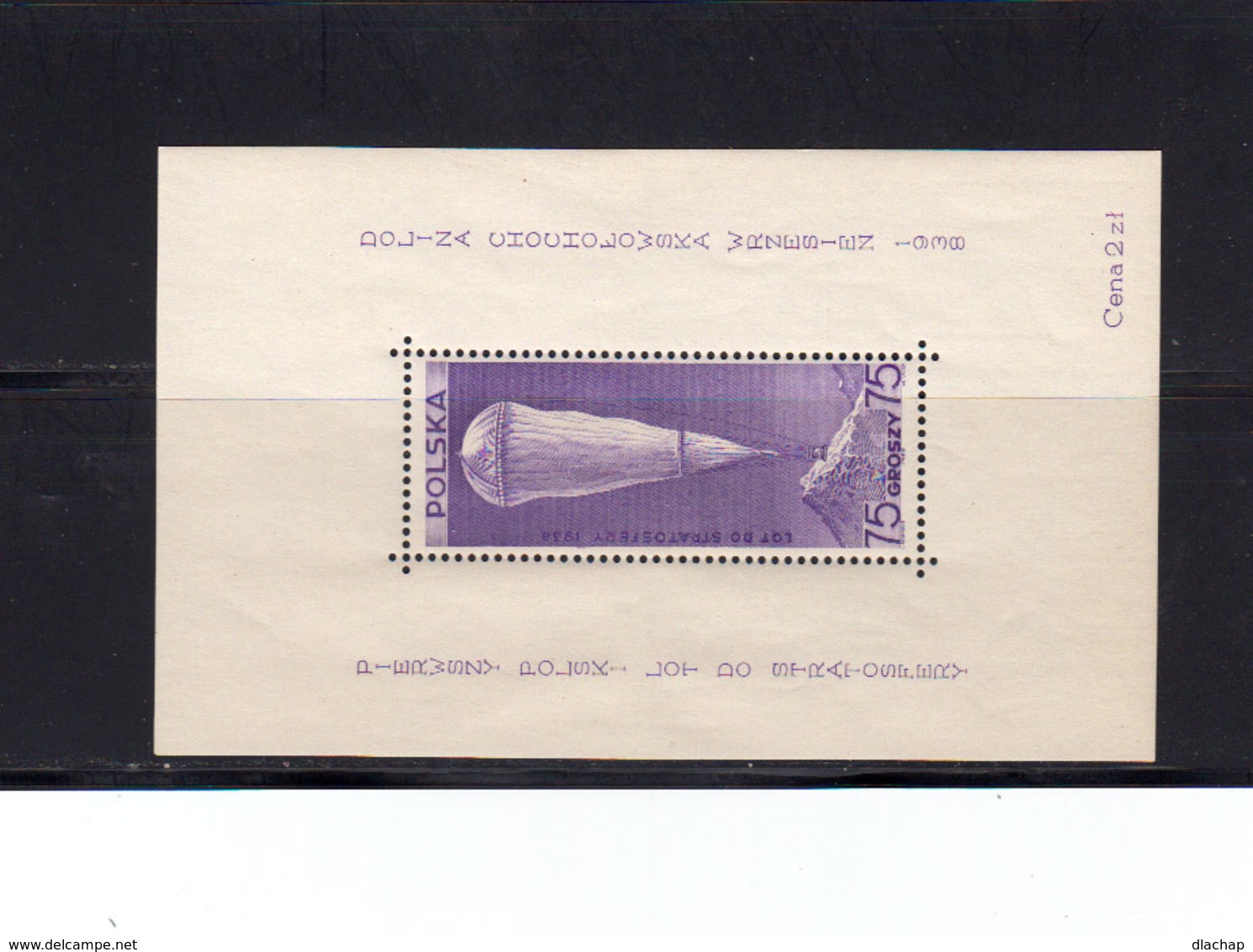 Pologne. BF N°6. 1938. Commémoration Vol Stratospherique. Neuf Sans Charnière. (2004t) - Blocks & Sheetlets & Panes