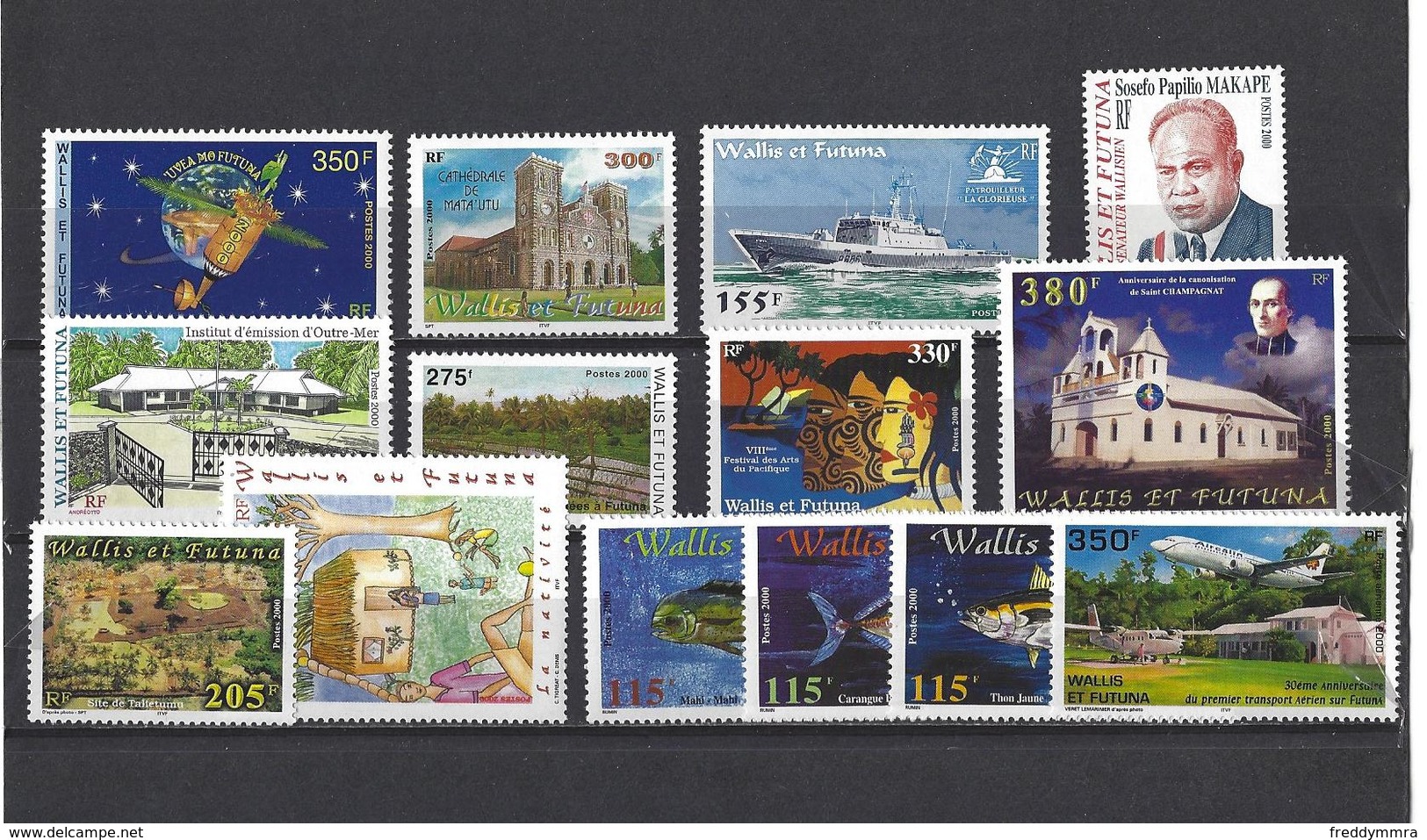 Wallis & Futuna: Année 2000 - 535/ 547 + PA 220 ** - Neufs