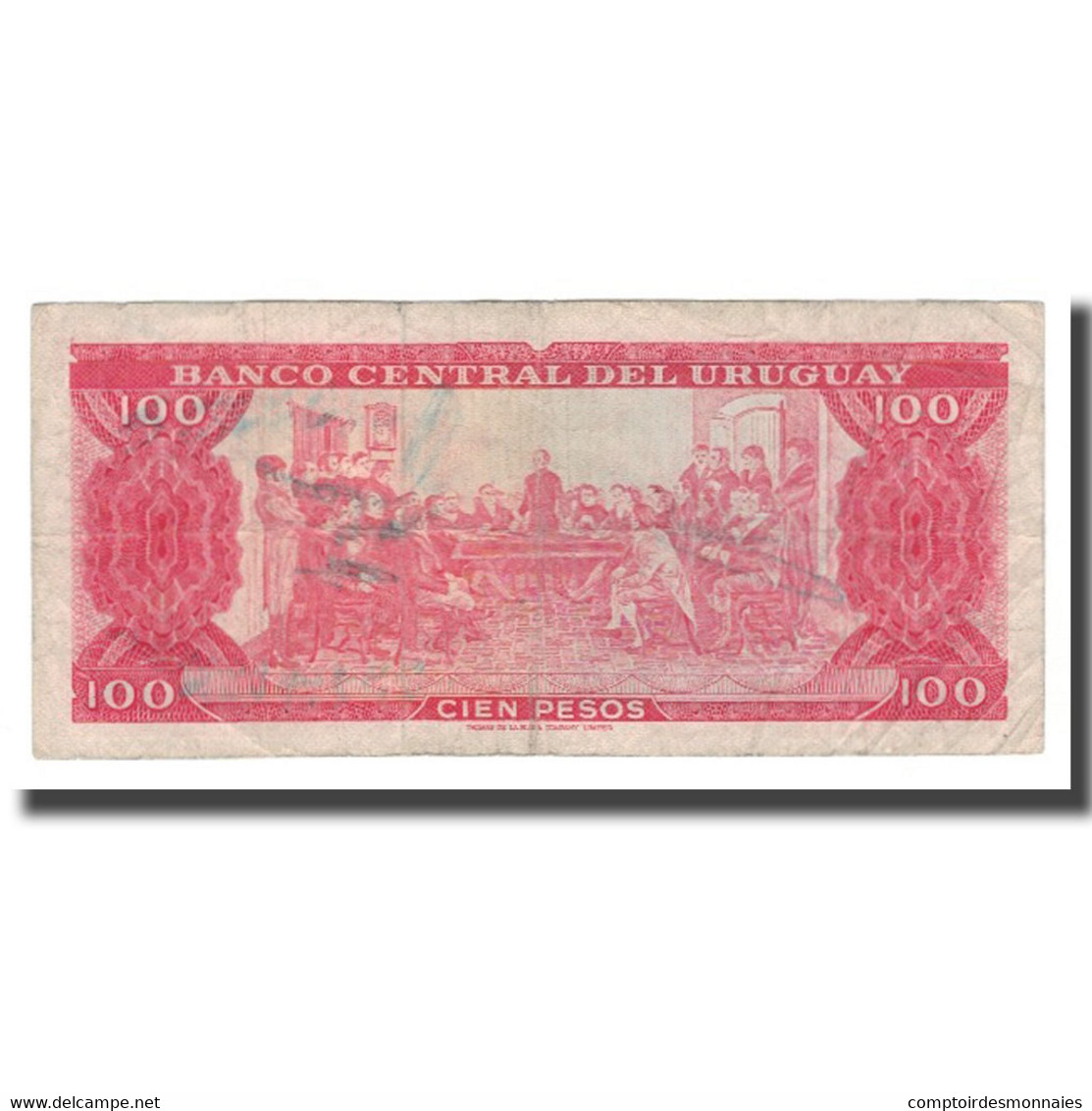 Billet, Uruguay, 100 Pesos, Undated (1967), KM:47a, TB+ - Uruguay
