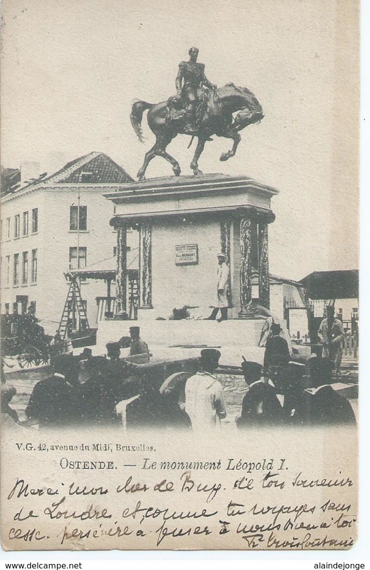 Oostende - Ostende - Le Monument Léopold I - V.G. - Oostende